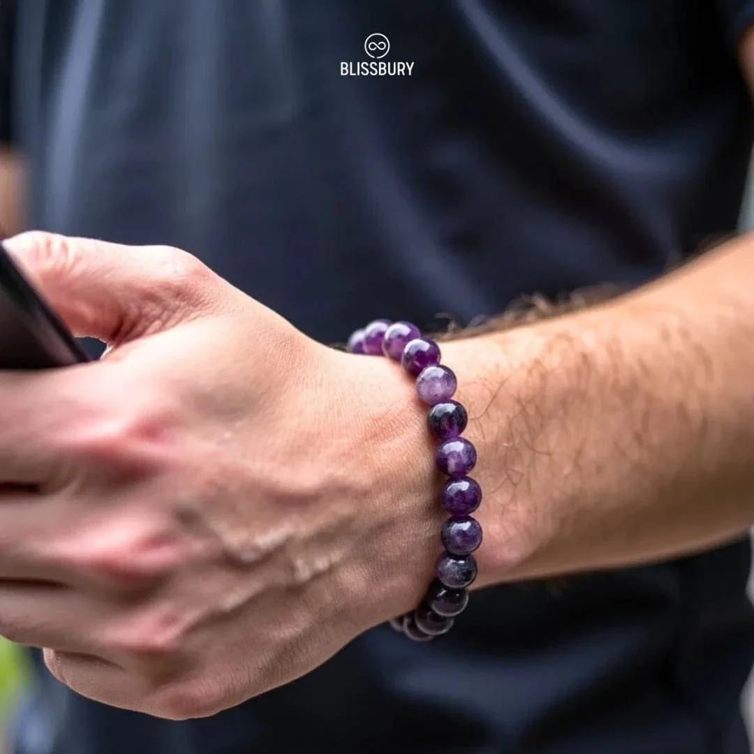 Amethyst Bracelet - Serenity, Spirituality, Wisdom (Large) - Image 5
