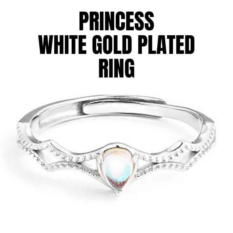 Knight & Princess White Gold Plated Couple Ring - Love, Devotion, Commitment - Image 4