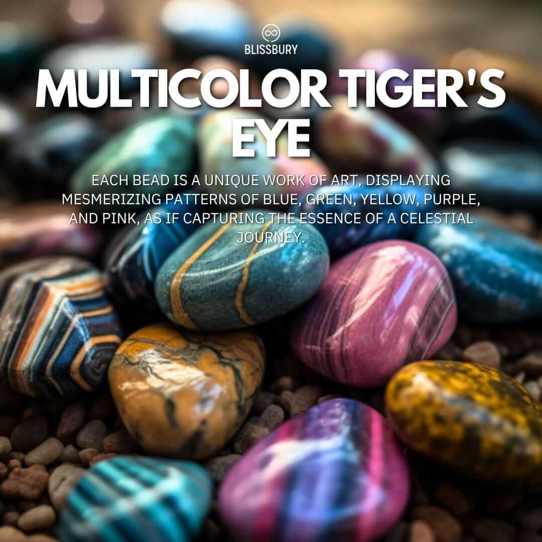 Nebula Multicolor Tiger's Eye Bracelet - Wonder, Intuition, Focus (Large) - Image 5