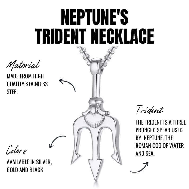 Neptune's Trident Necklace - Power, Inspiration, Protection - Image 3