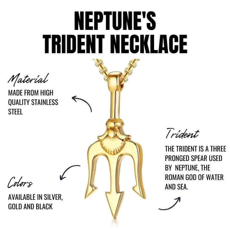 Neptune's Trident Necklace - Power, Inspiration, Protection - Image 4