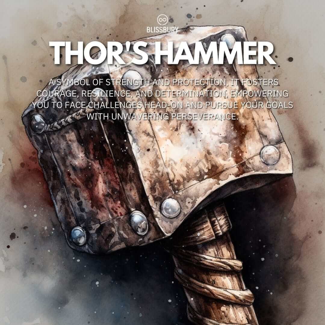 Thor's Hammer Vintage Viking Bracelet- Strength, Protection, Valor (Large) - Image 2
