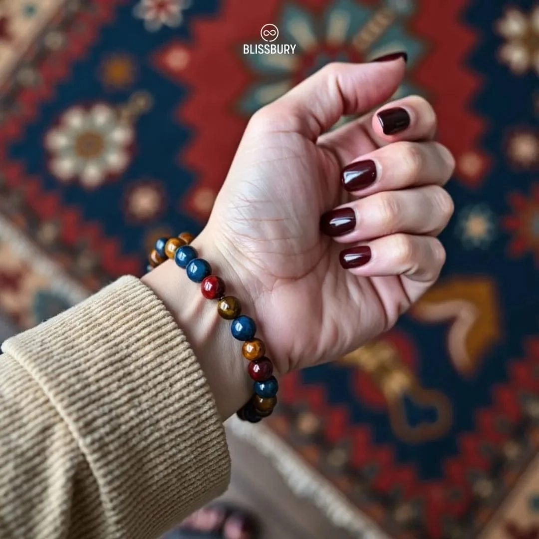 Trinity Tiger's Eye Bracelet - Courage, Confidence, Harmony - Image 7